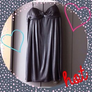 Metallic Silver Dress